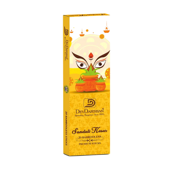 Sandali Kesar Bambooless Incense Sticks (20 Sticks)
