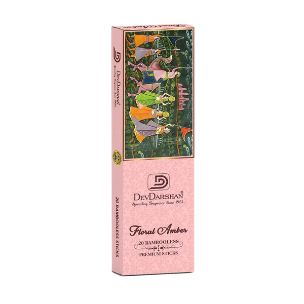 Floral Amber Bambooless Incense Sticks (20 Sticks)