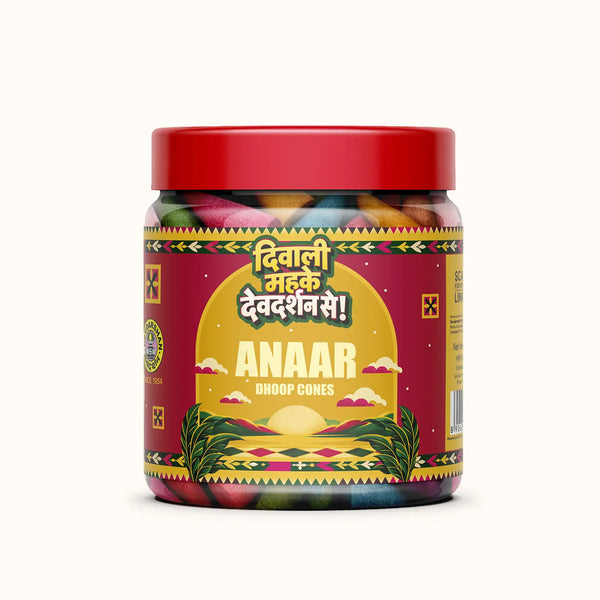 Diwali Special Anaar Dhoop Cones Jar (100g)