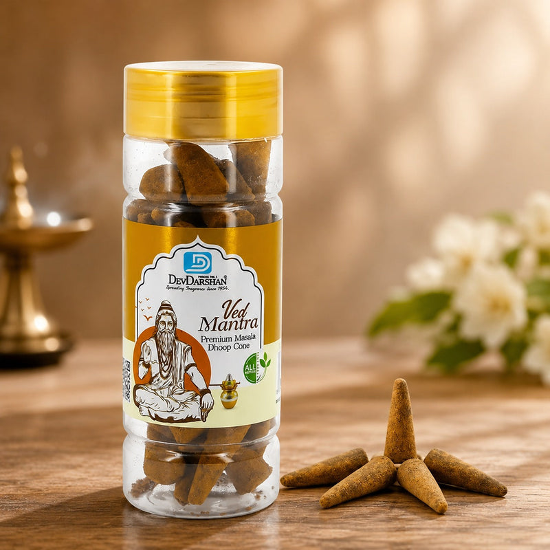 Lotus Masala Dhoop Cones Jar (80g)