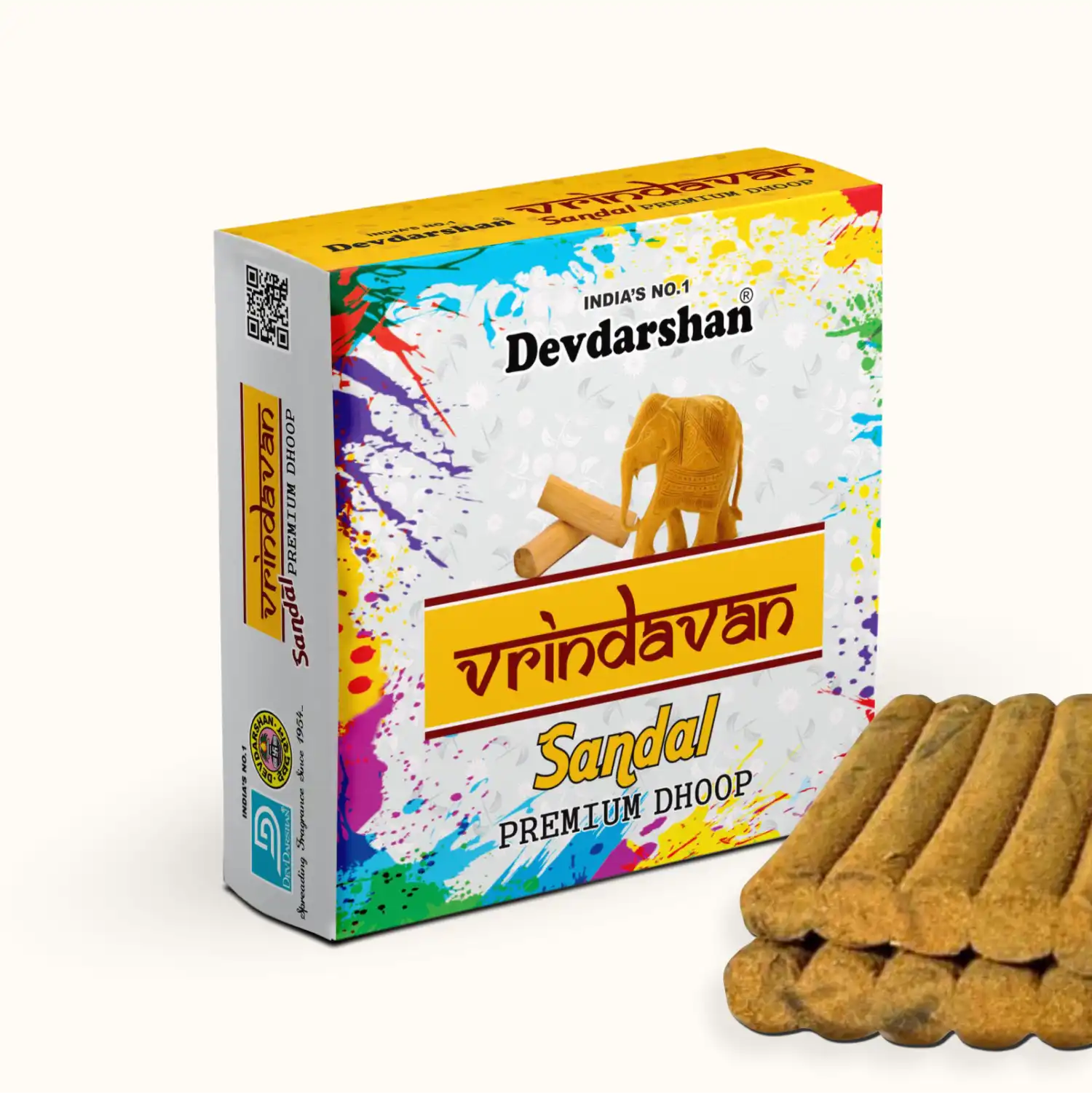 Sandal Vrindavan Premium Wet Dhoop Sticks (20 Sticks) 2