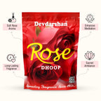 Rose Wet Dhoop Sticks Pouch (20 Sticks)