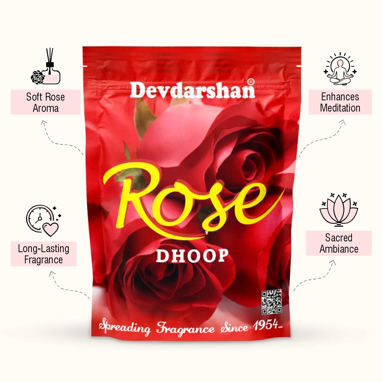Rose Wet Dhoop Sticks Pouch (20 Sticks) 3