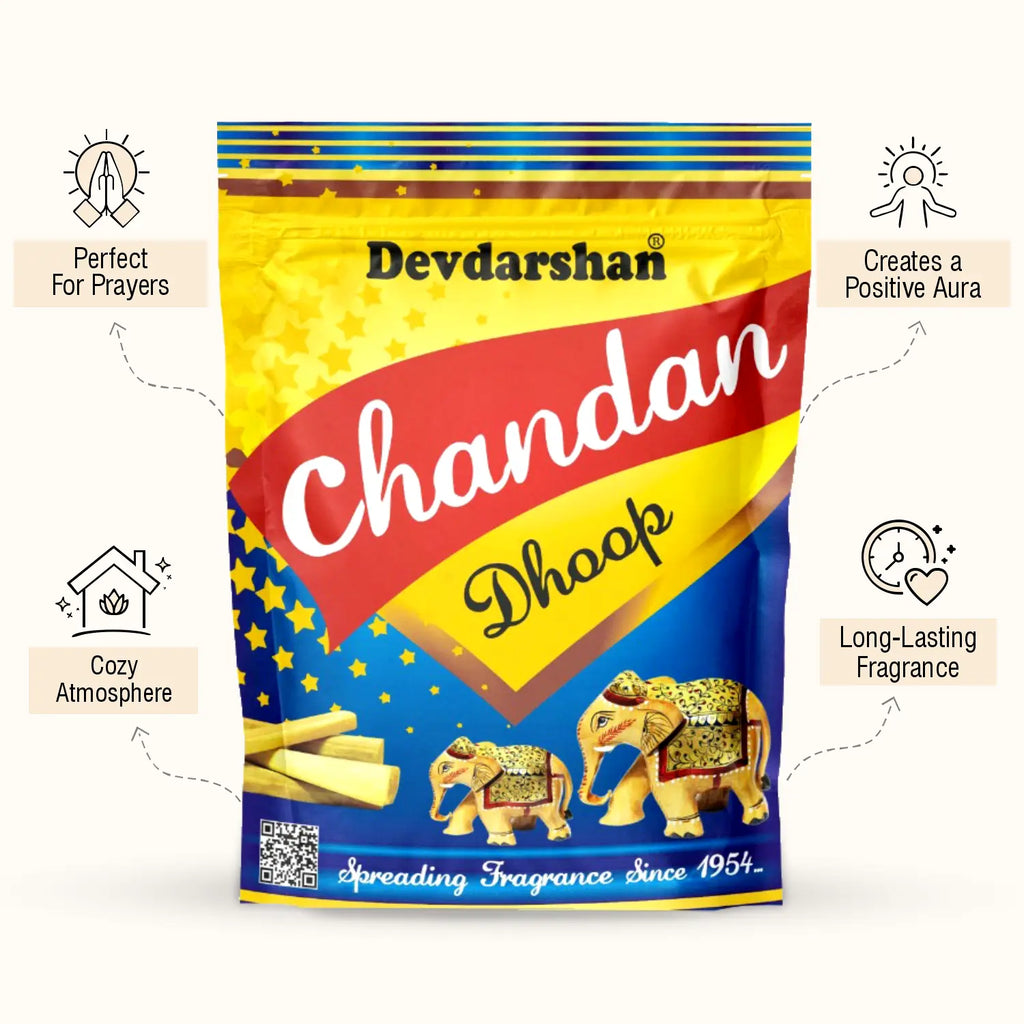 Chandan Wet Dhoop Sticks Pouch (20 Sticks) 3