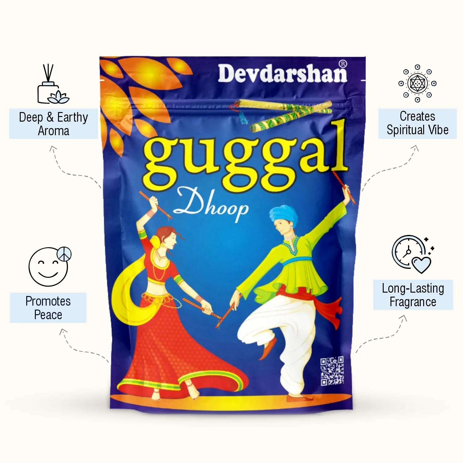 Guggal Wet Dhoop Sticks Pouch (20 Sticks) 3