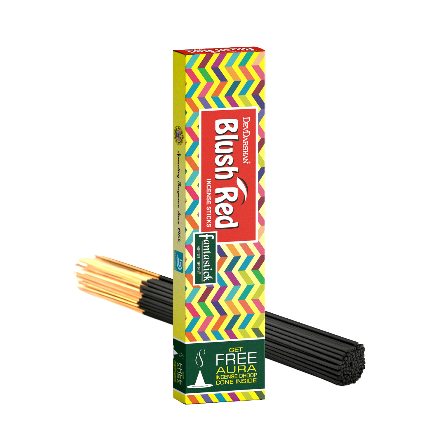 Shop Blush Red Incense Sticks with Free Dhoop Cones