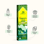 Green Kelly Incense Sticks with Free Dhoop Cones (100g)