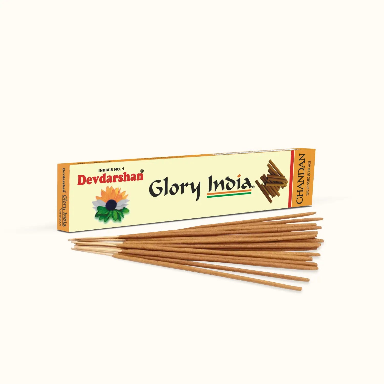 Chandan Glory India Incense Sticks (15 Sticks) 2
