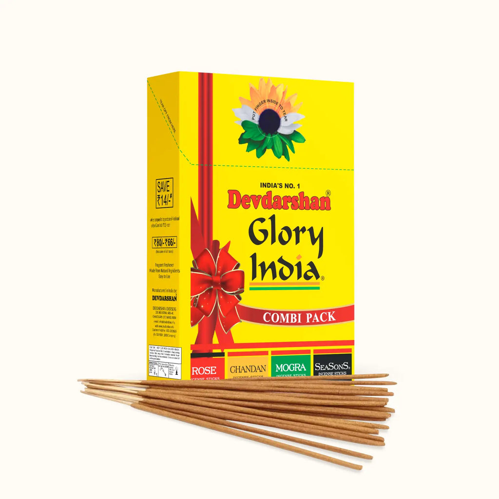 Glory India Incense Sticks Combo Pack - Premium Aroma Set