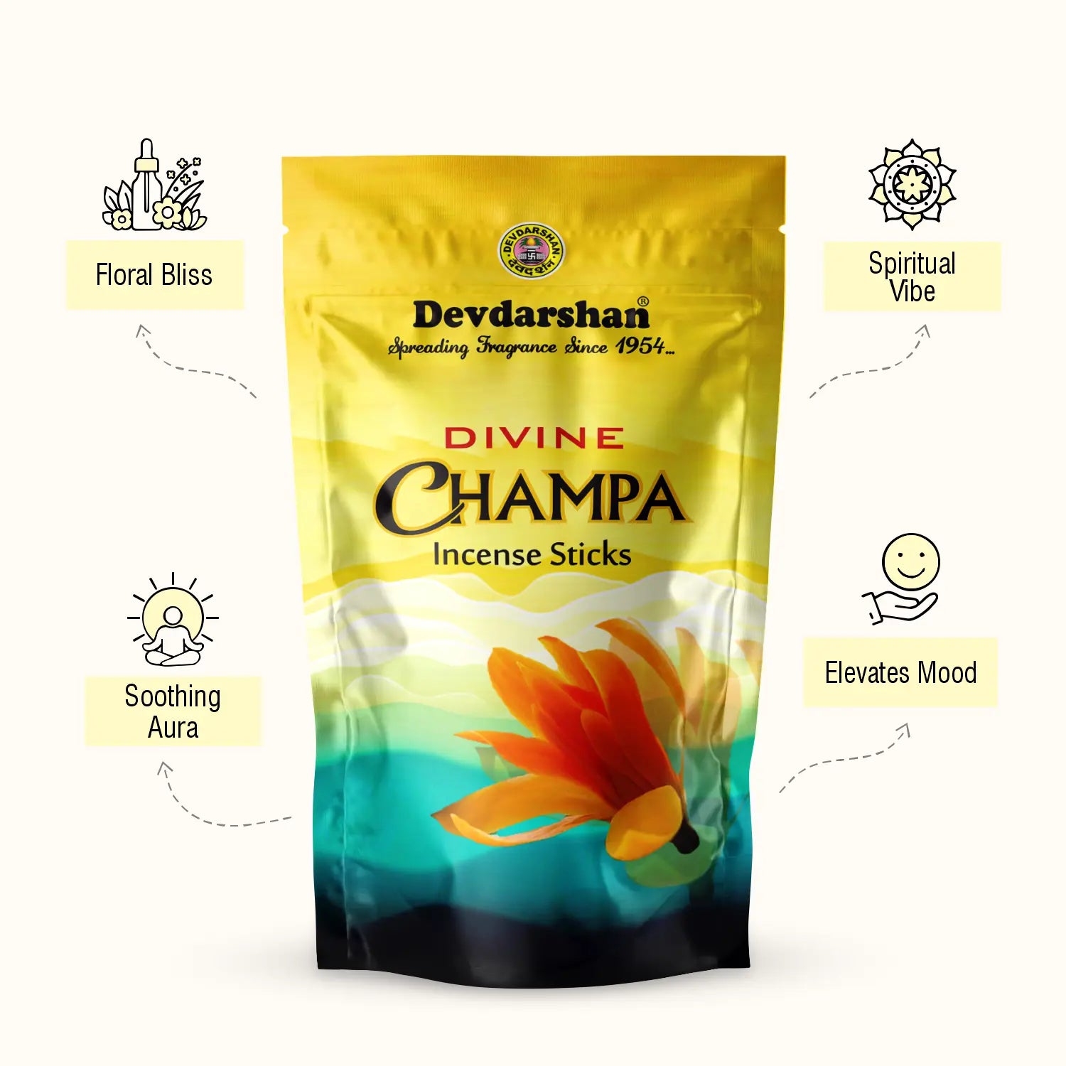 Champa Incense Sticks Pouch (130g) 3