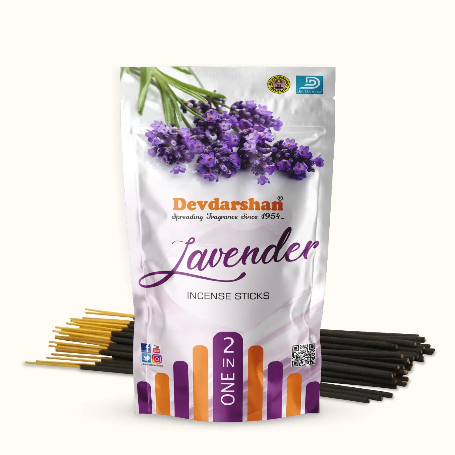 Buy 2-In-1 Premium Lavender & Rose Agarbatii - Calming Aroma