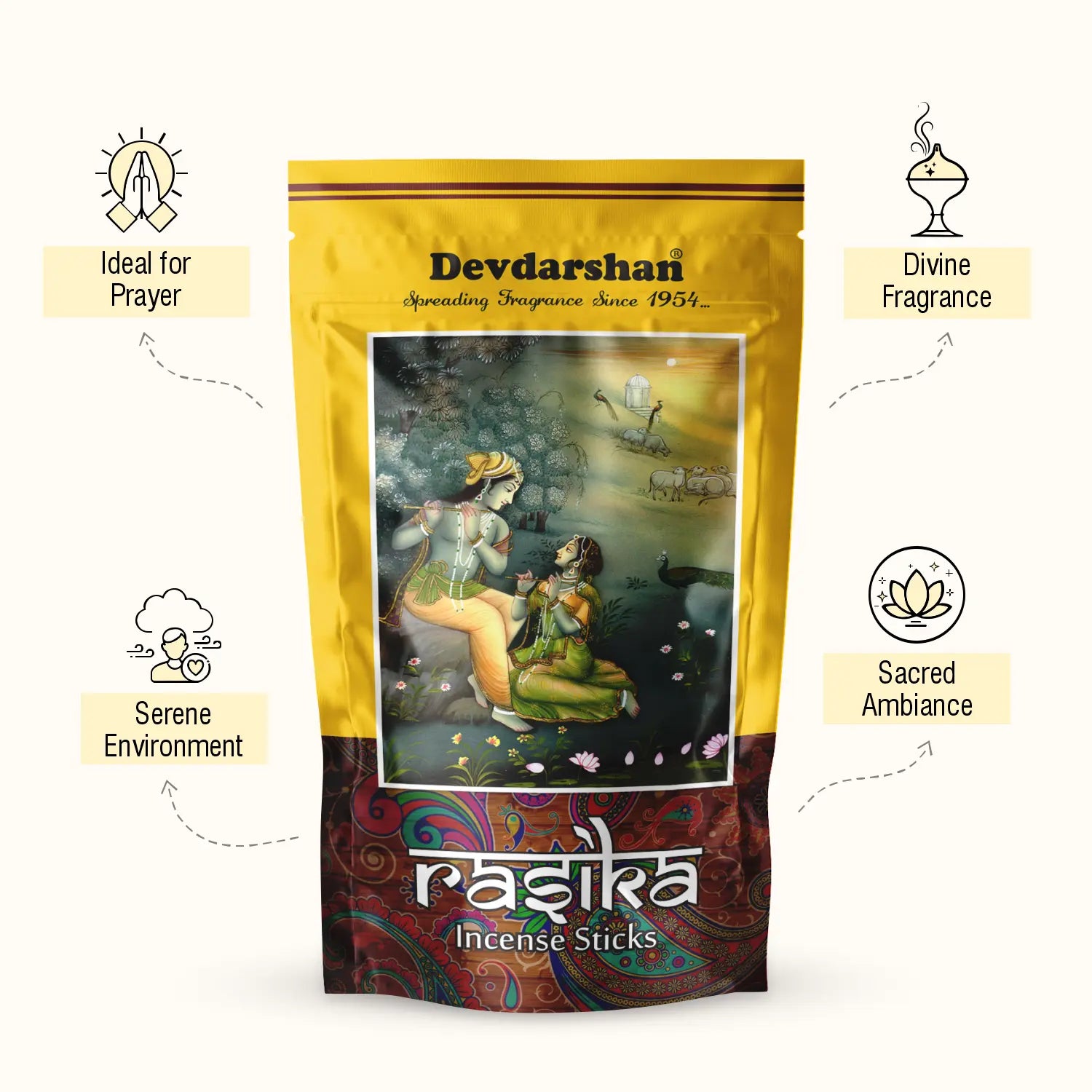 Rasika Incense Sticks Pouch (130g) 3