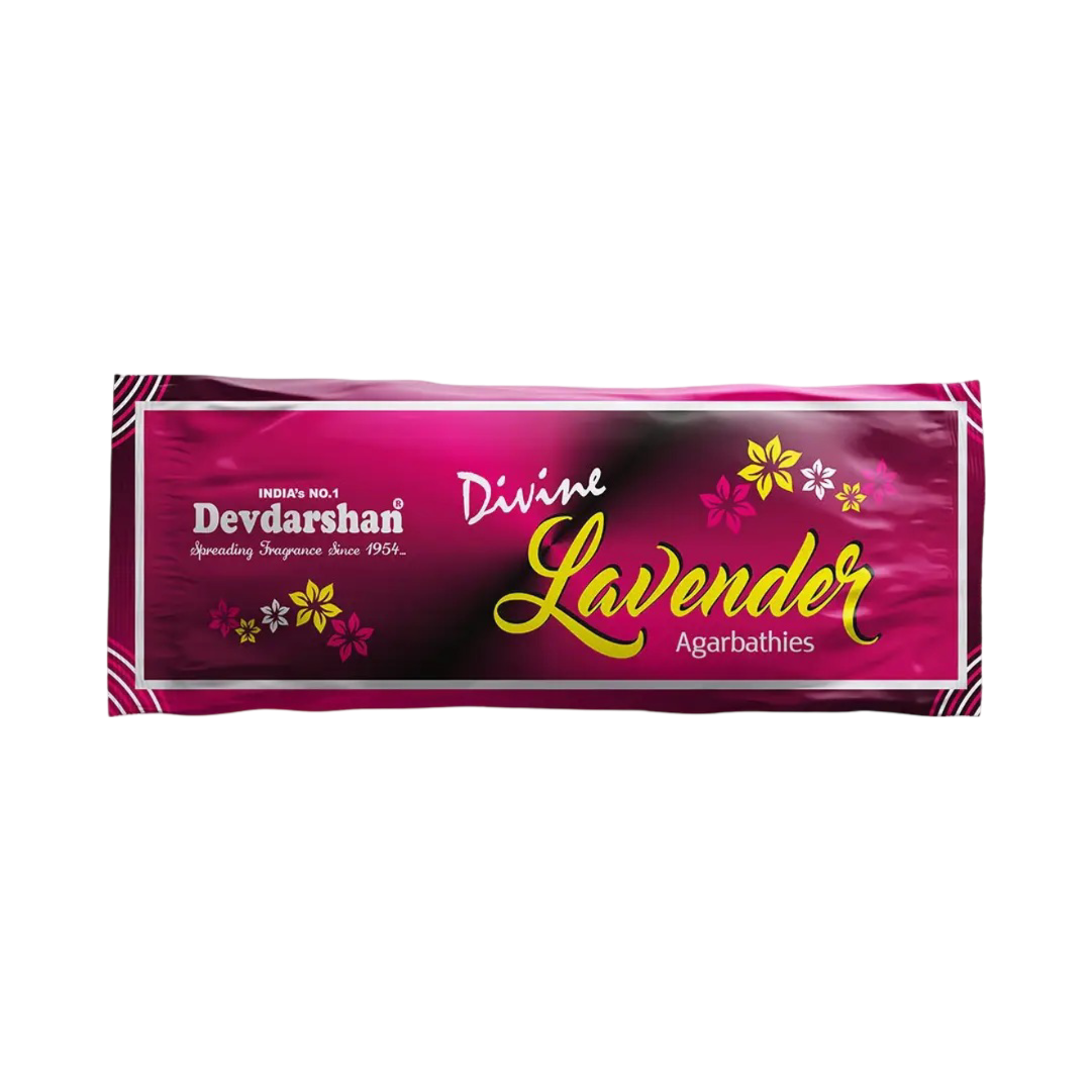 Divine Lavender Incense Sticks Pouch (18g)