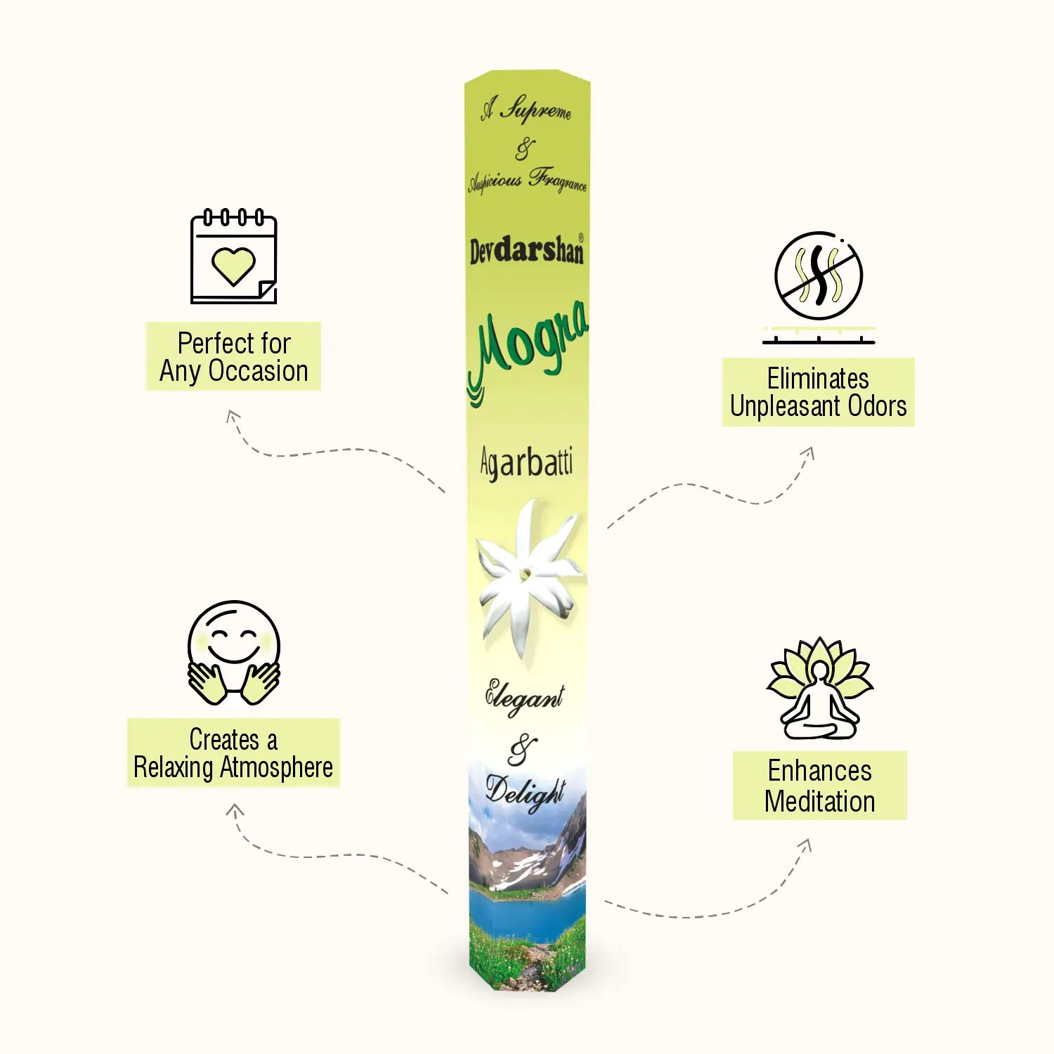 Mogra Incense Sticks Hexa Pack (20g) 3