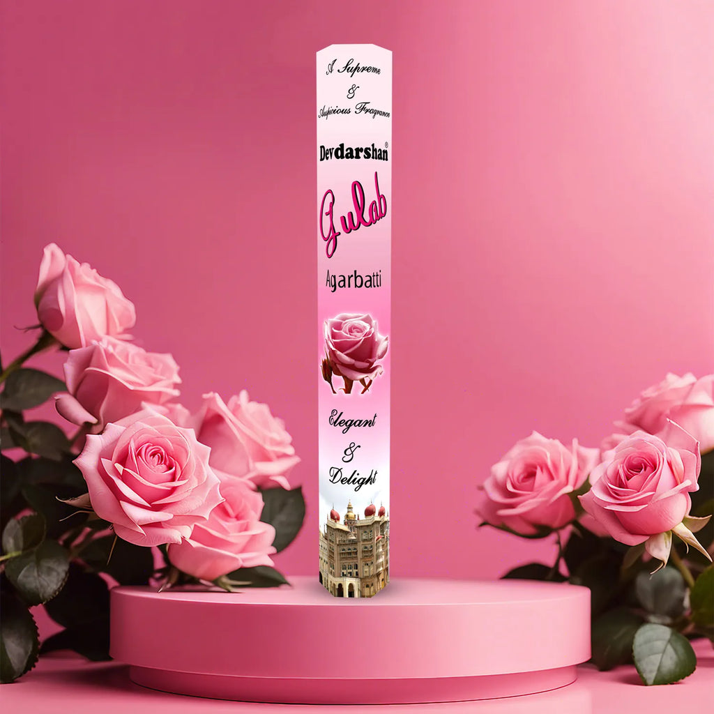 Gulab Incense Sticks Hexa Pack (20g) 4