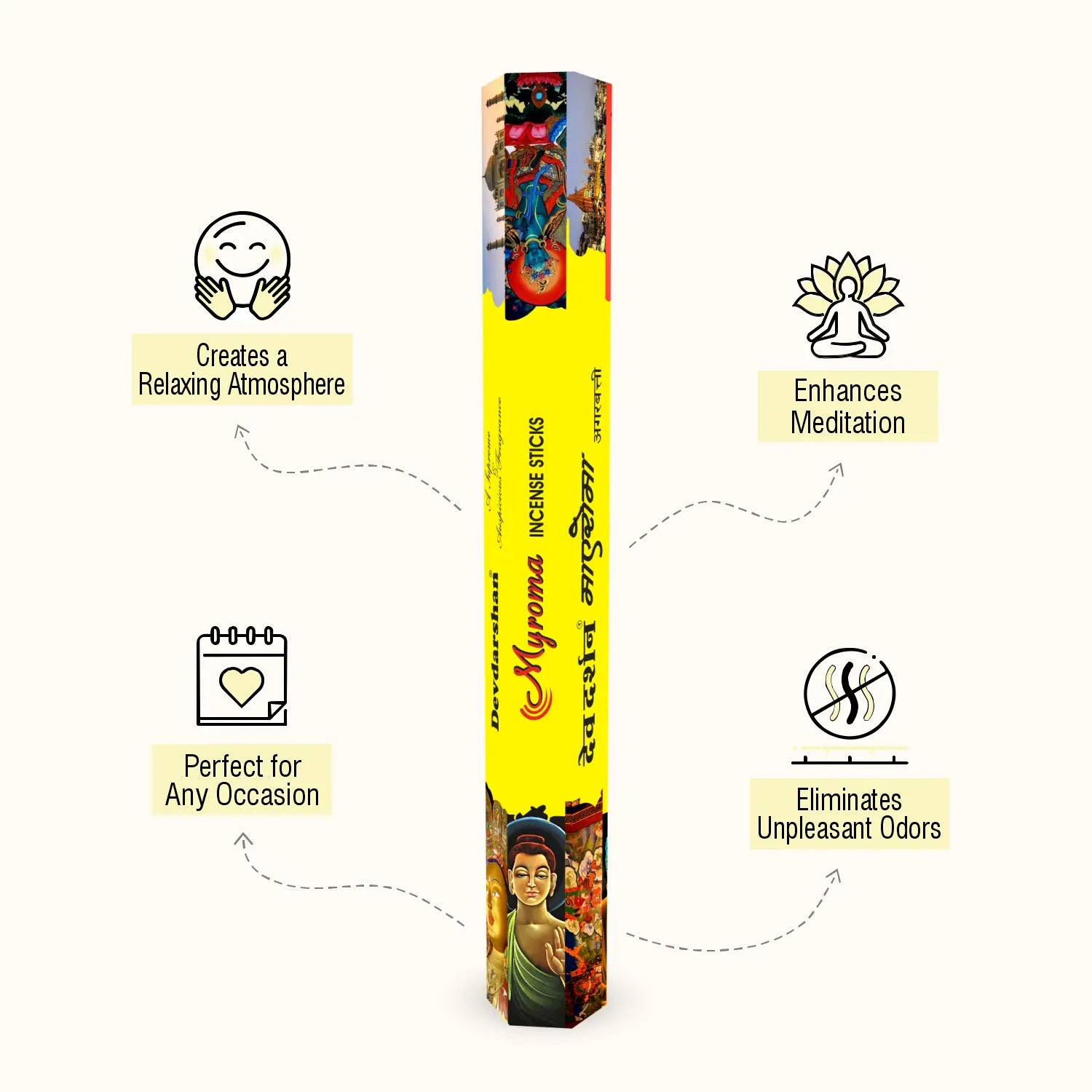 Myroma Incense Sticks Hexa Pack (20g) 3