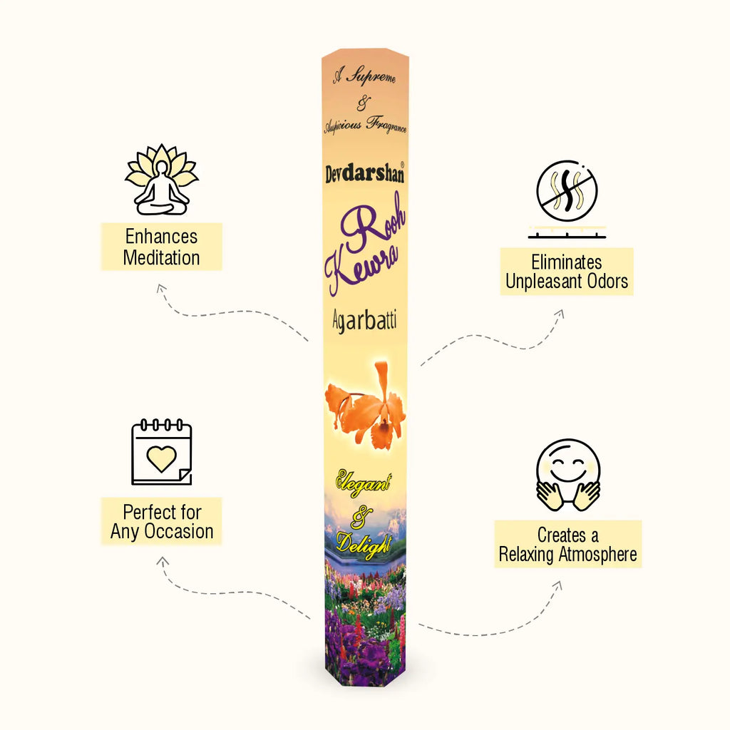 Rooh Kewra Incense Sticks Hexa Pack (20g) 3
