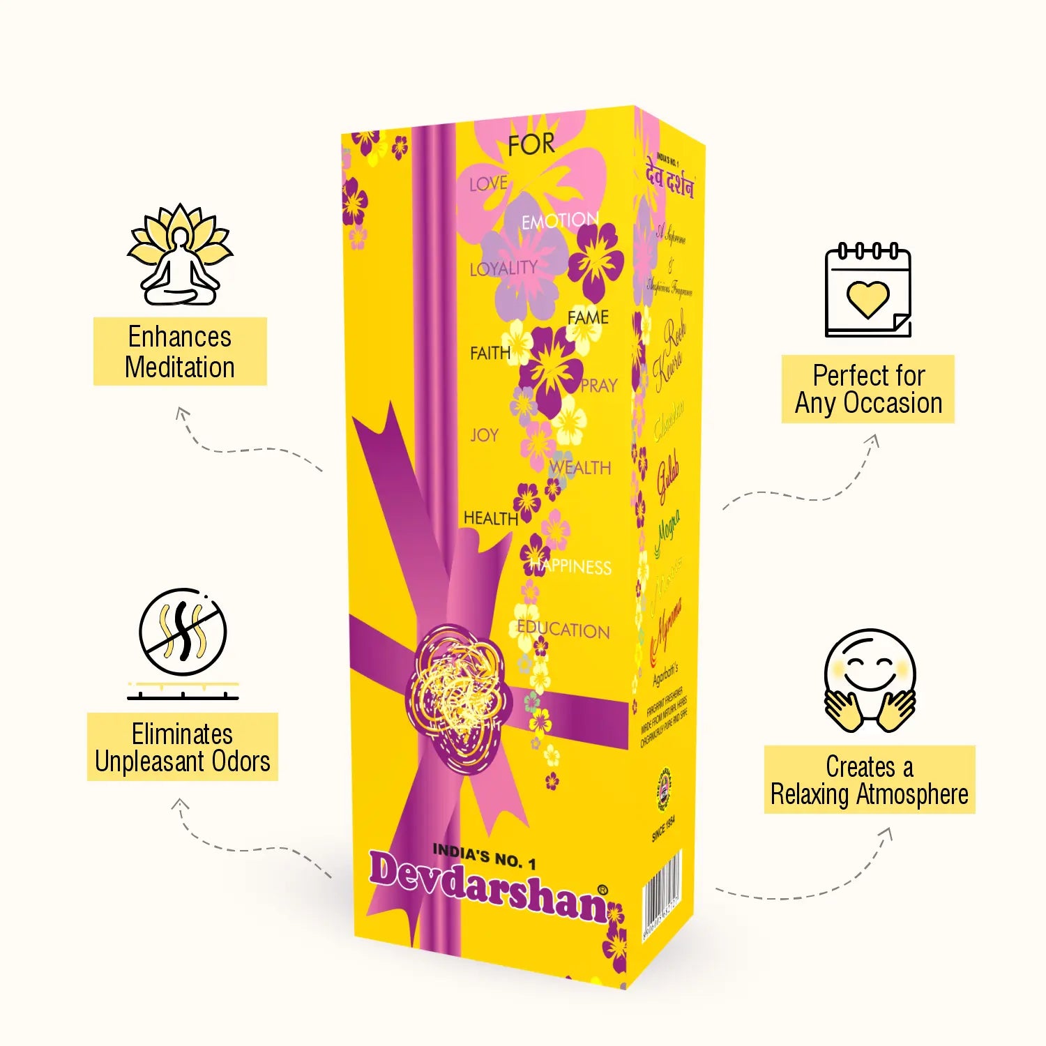 Outer Incense Sticks Hexa Pack (20g) 3