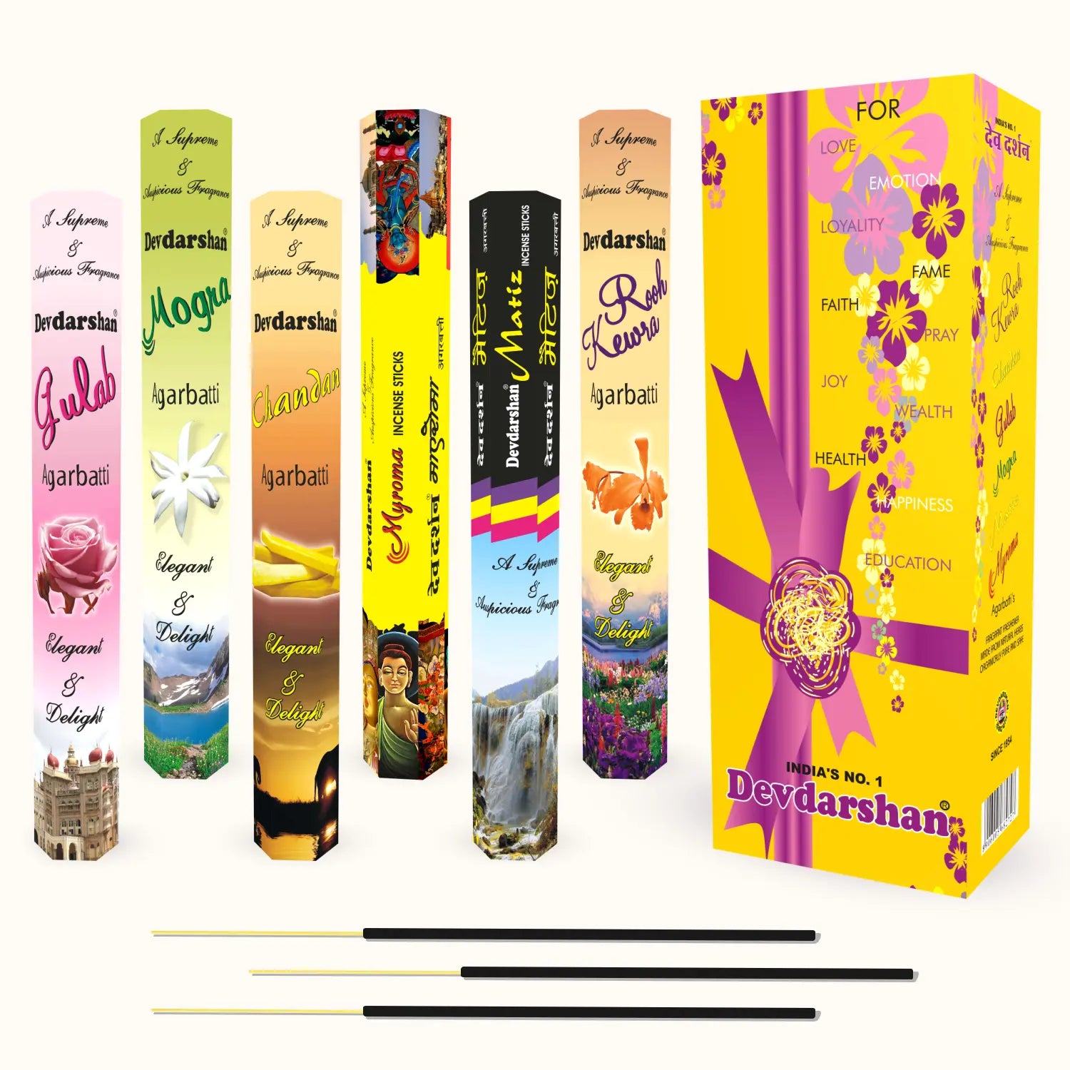 Outer Incense Sticks Hexa Pack (20g) 4