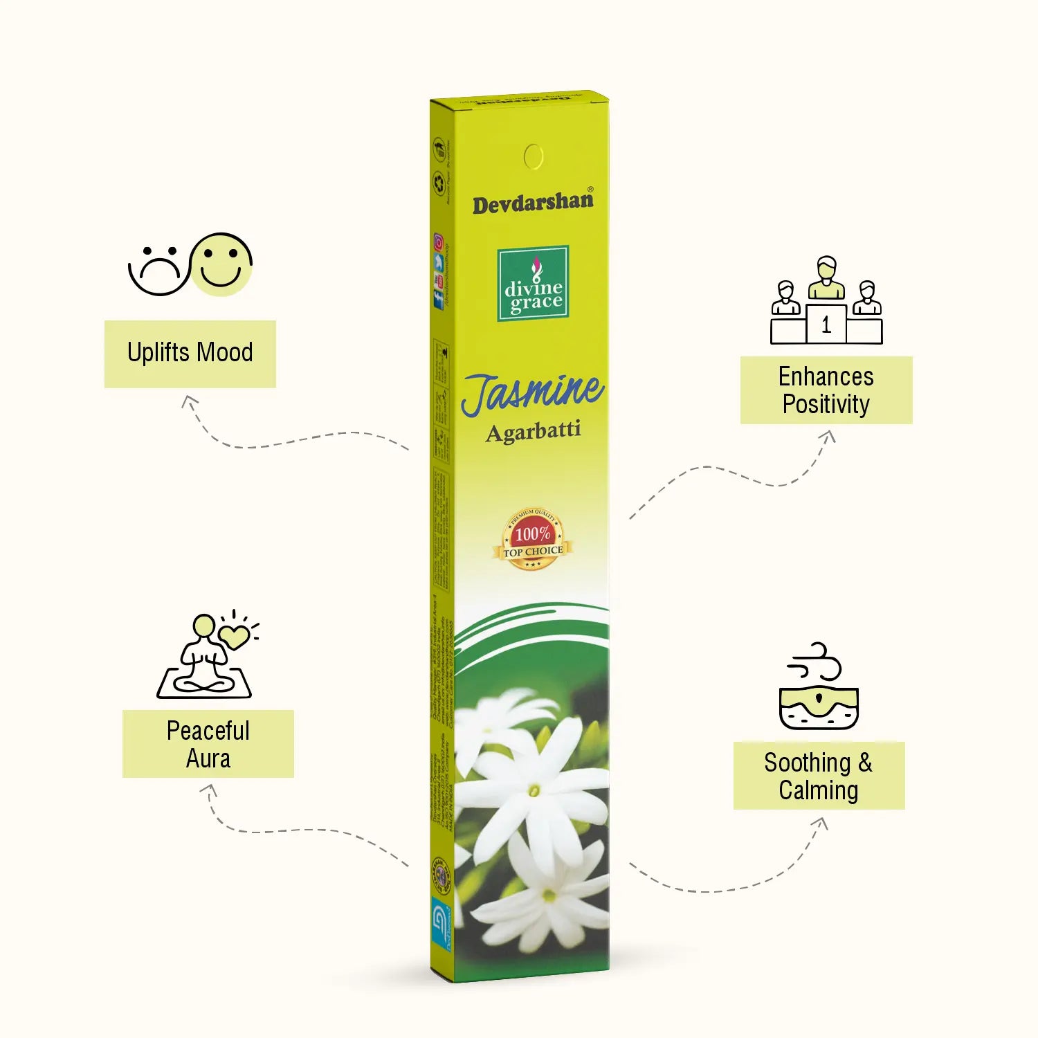 Jasmine Divine Grace Incense Sticks (15g) 3