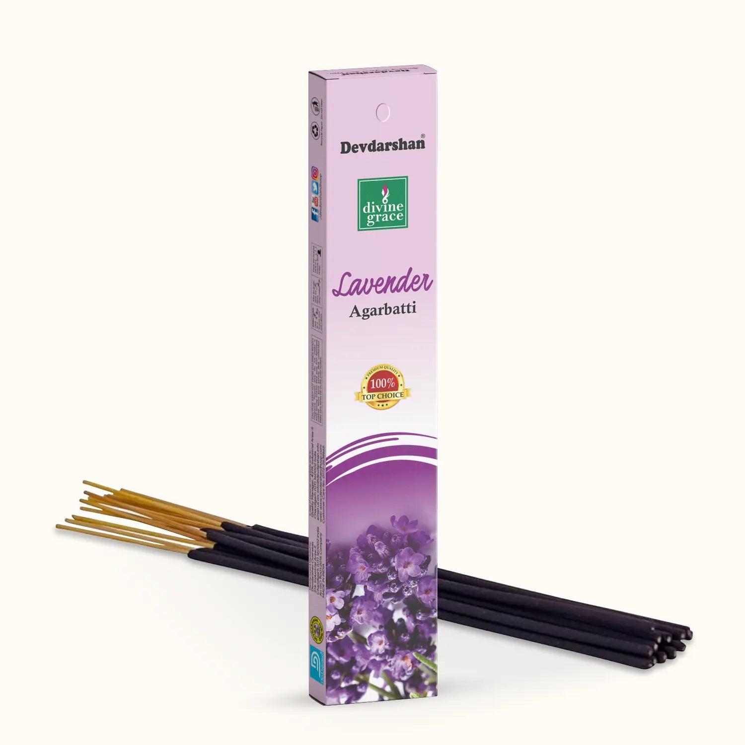 Lavender Divine Grace Incense Sticks (15g)