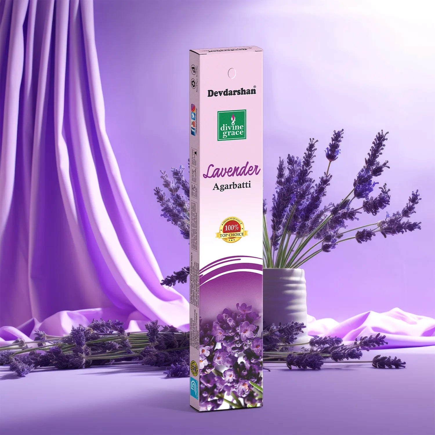 Lavender Divine Grace Incense Sticks (15g)