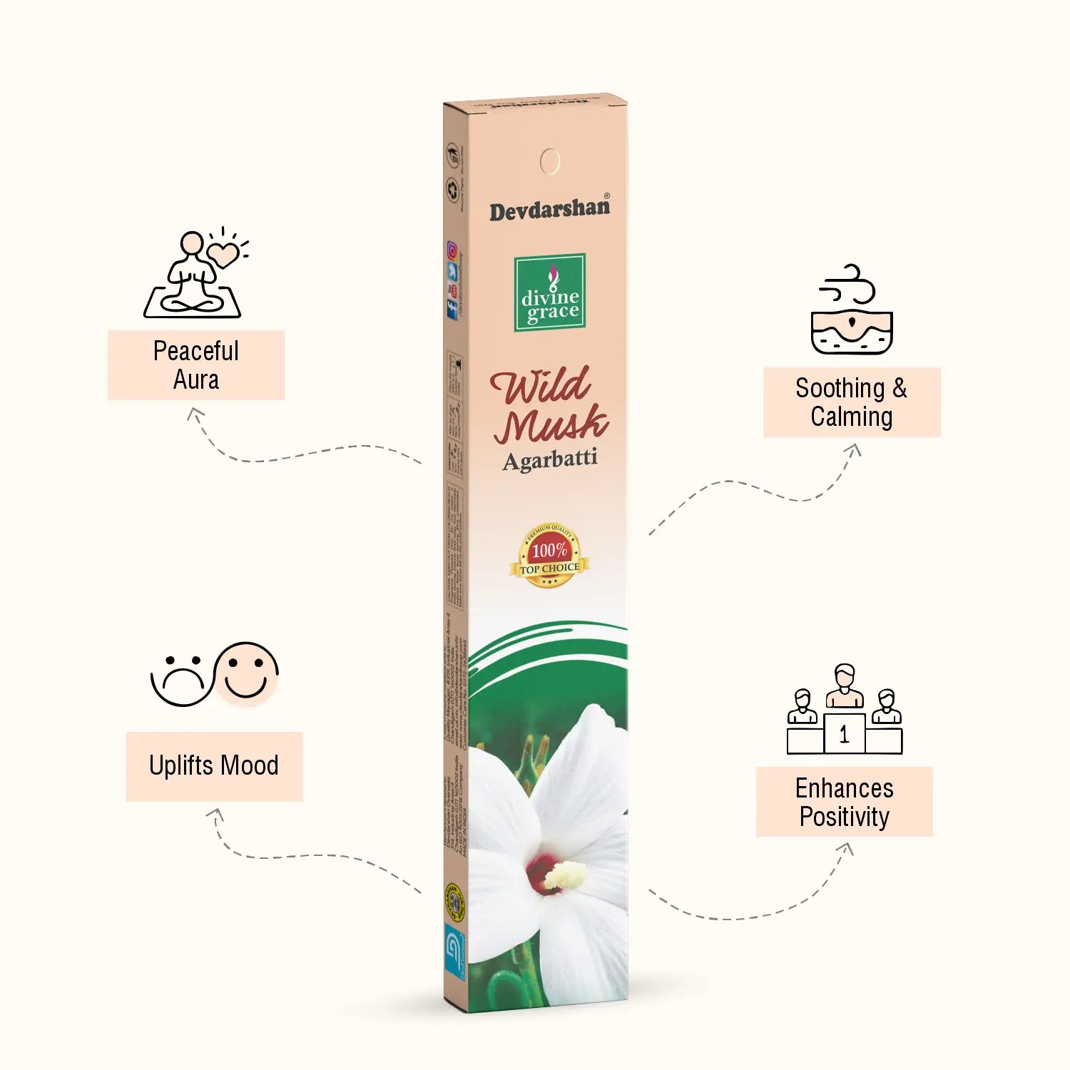 Wild Musk Divine Grace Incense Sticks (15g) 3