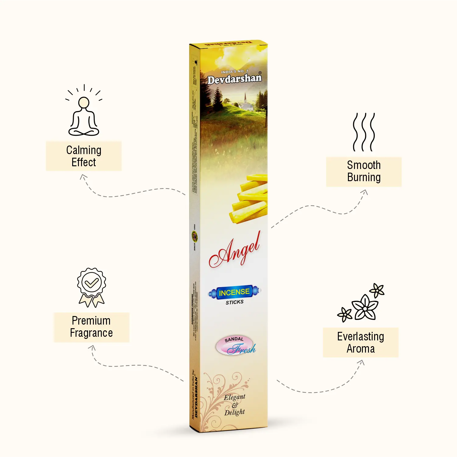 Sandal Angel Incense Sticks (20g)