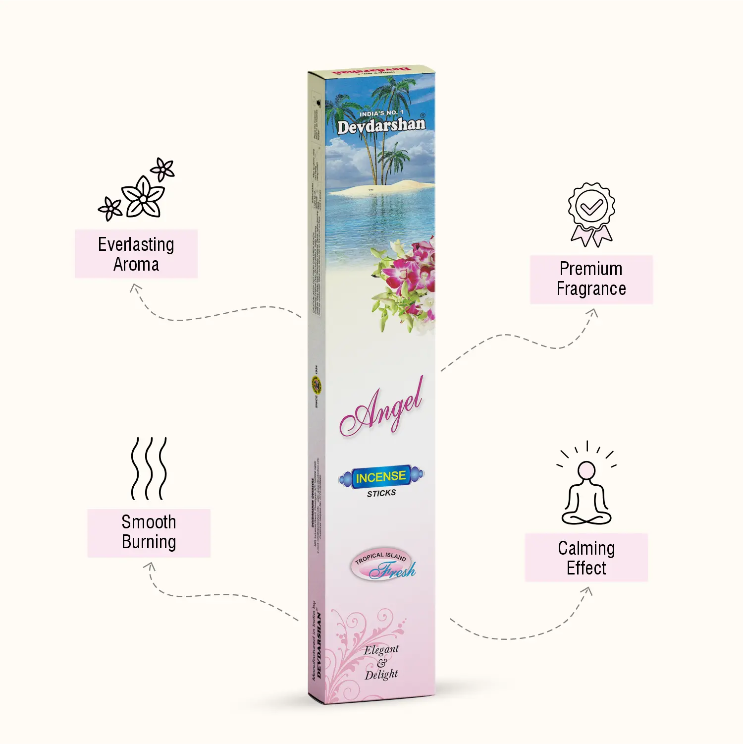 Tropical Island Angel Incense Sticks (20g)
