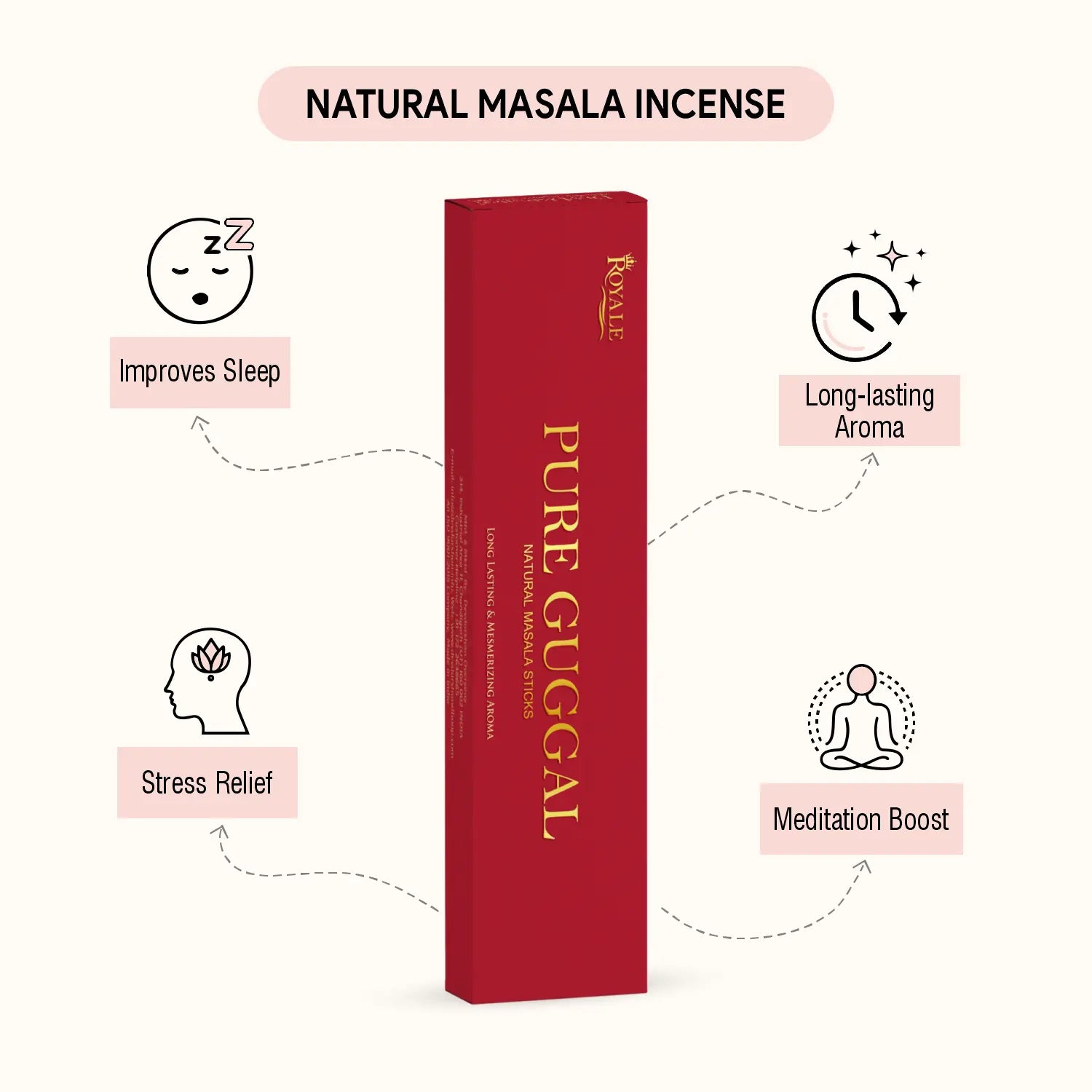 Pure Guggal Natrual Masala Incense Sticks (50g) 3