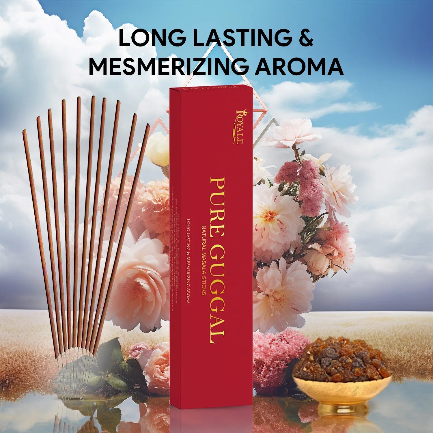 Pure Guggal Natrual Masala Incense Sticks (50g) 4