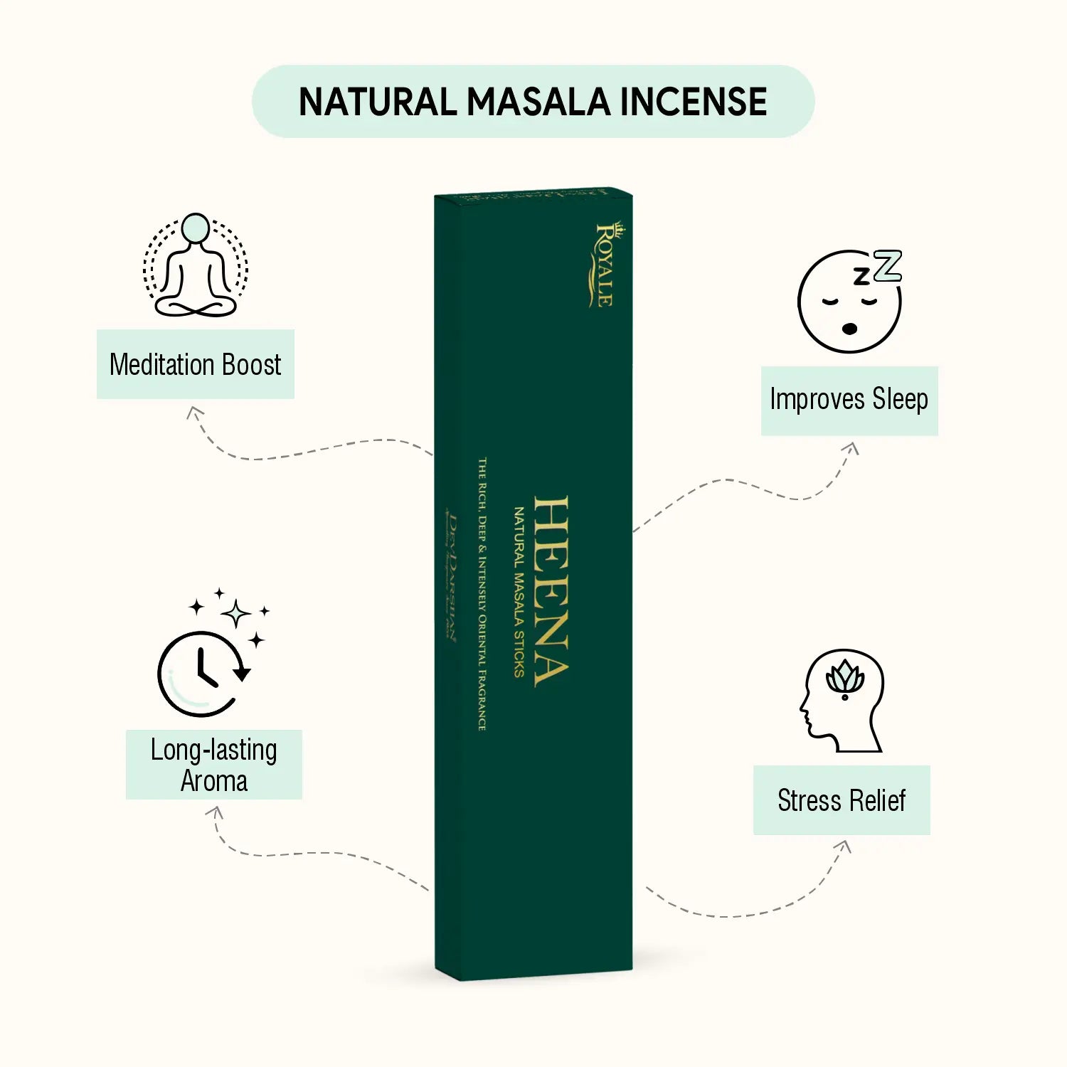 Heena Natrual Masala Incense Sticks (50g) 3