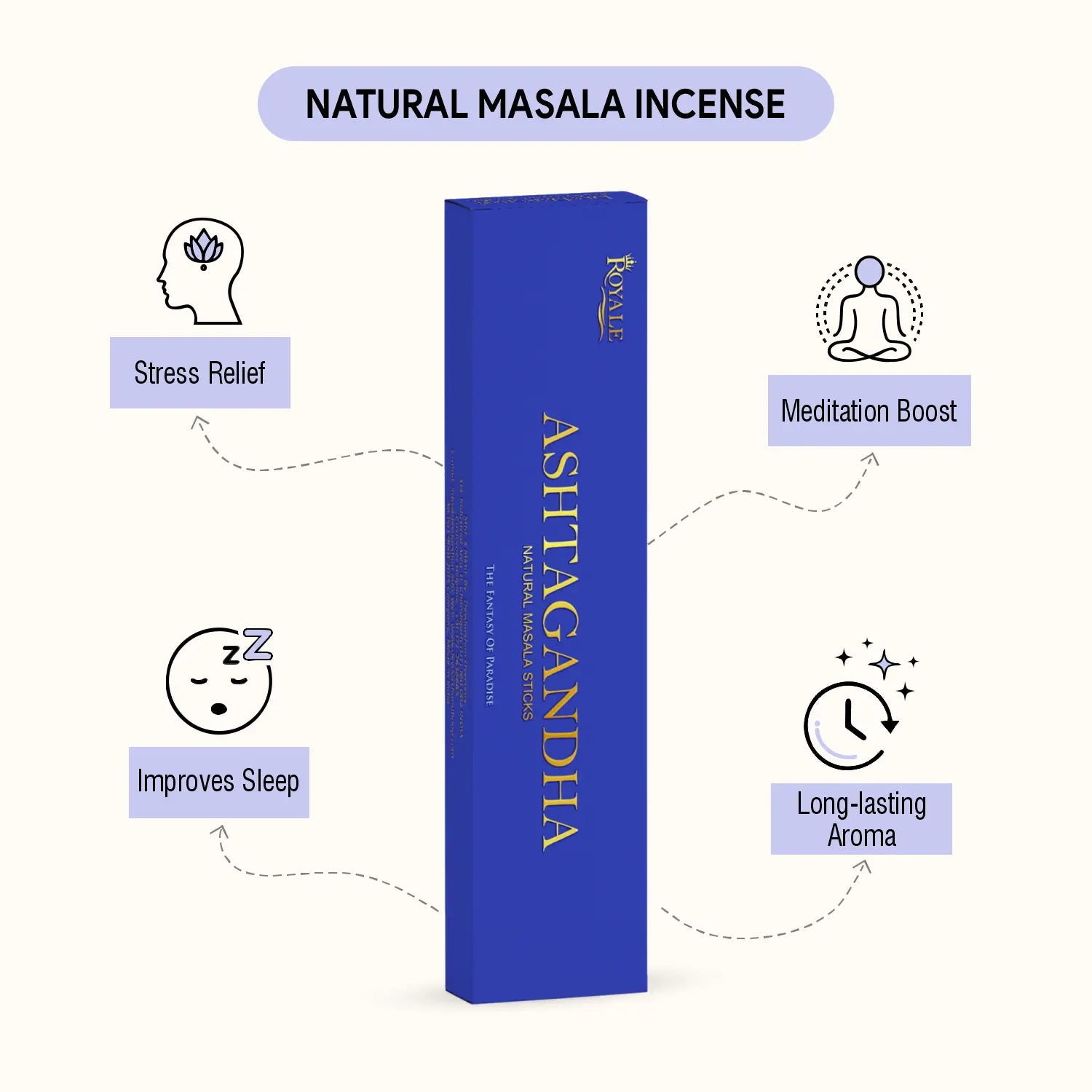Ashtagandha Natrual Masala Incense Sticks (50g) 3