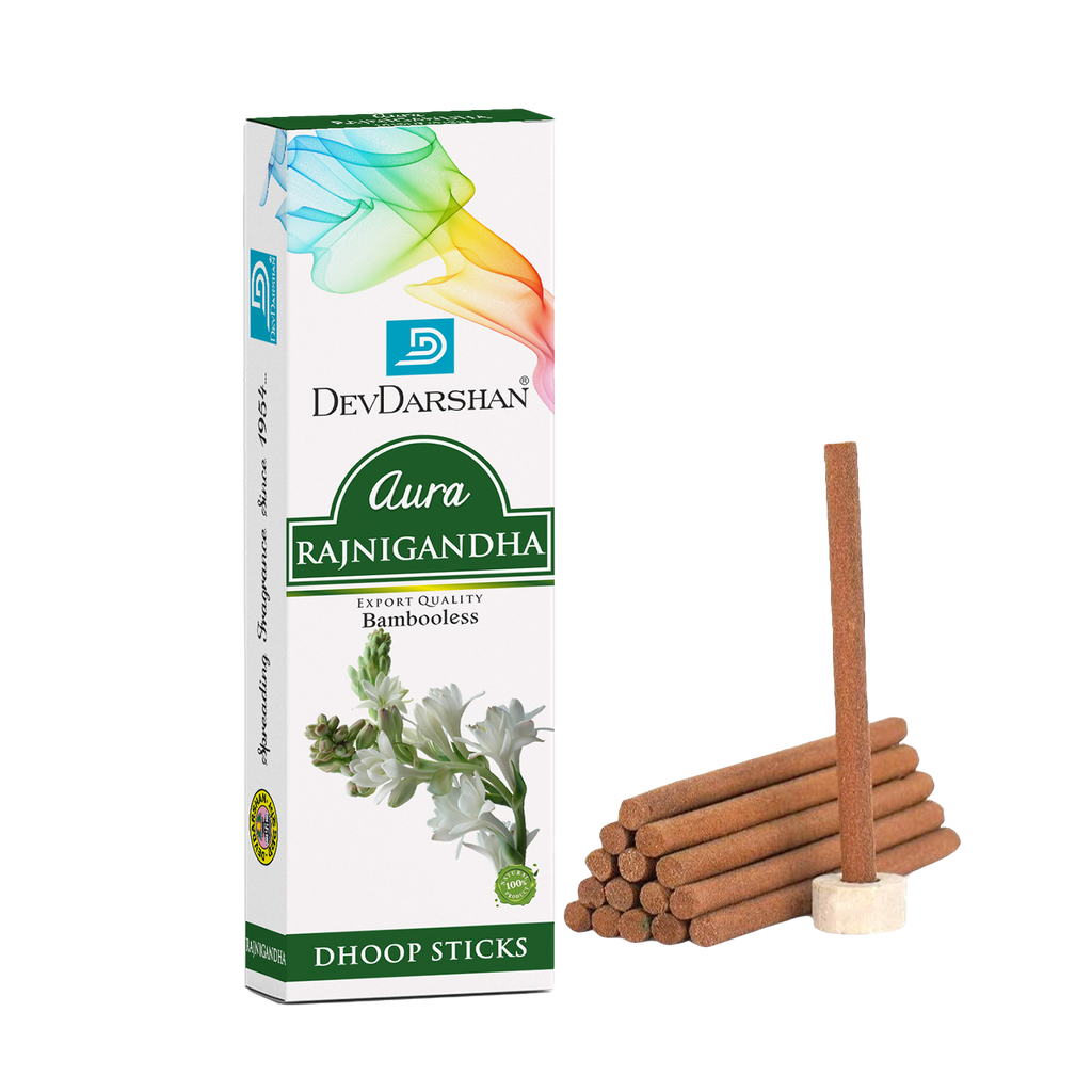 Buy Aura Rajnigandha Dry Dhoop Sticks - Gentle Floral Essence