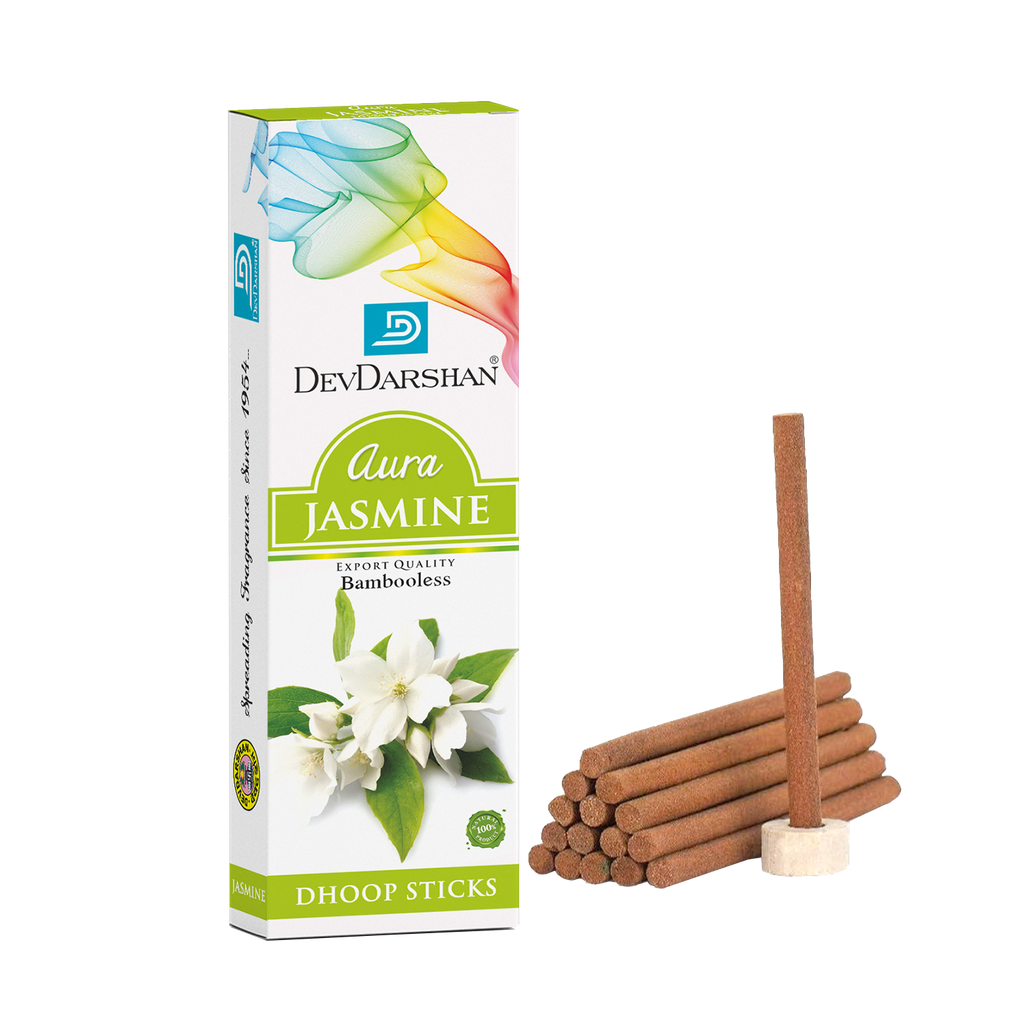 Jasmine Dry Dhoop Sticks - Smooth Burn, & Long-Lasting