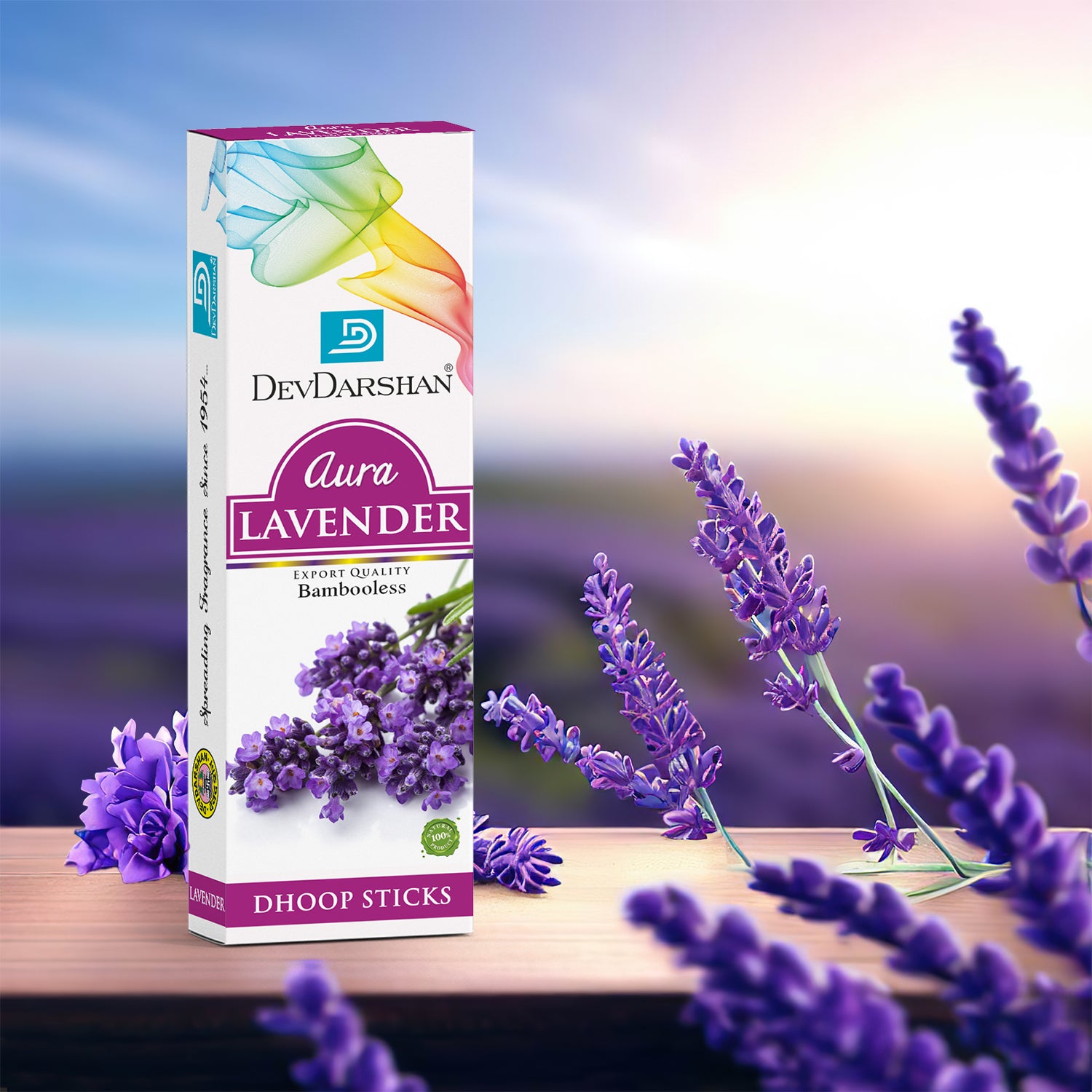 Aura Dry Dhoop Sticks (10 Sticks) Lavender 3