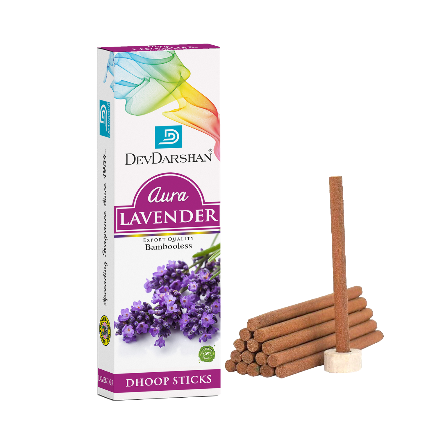 Buy Aura Lavender Dry Dhoop Sticks - Premium Calming Aroma