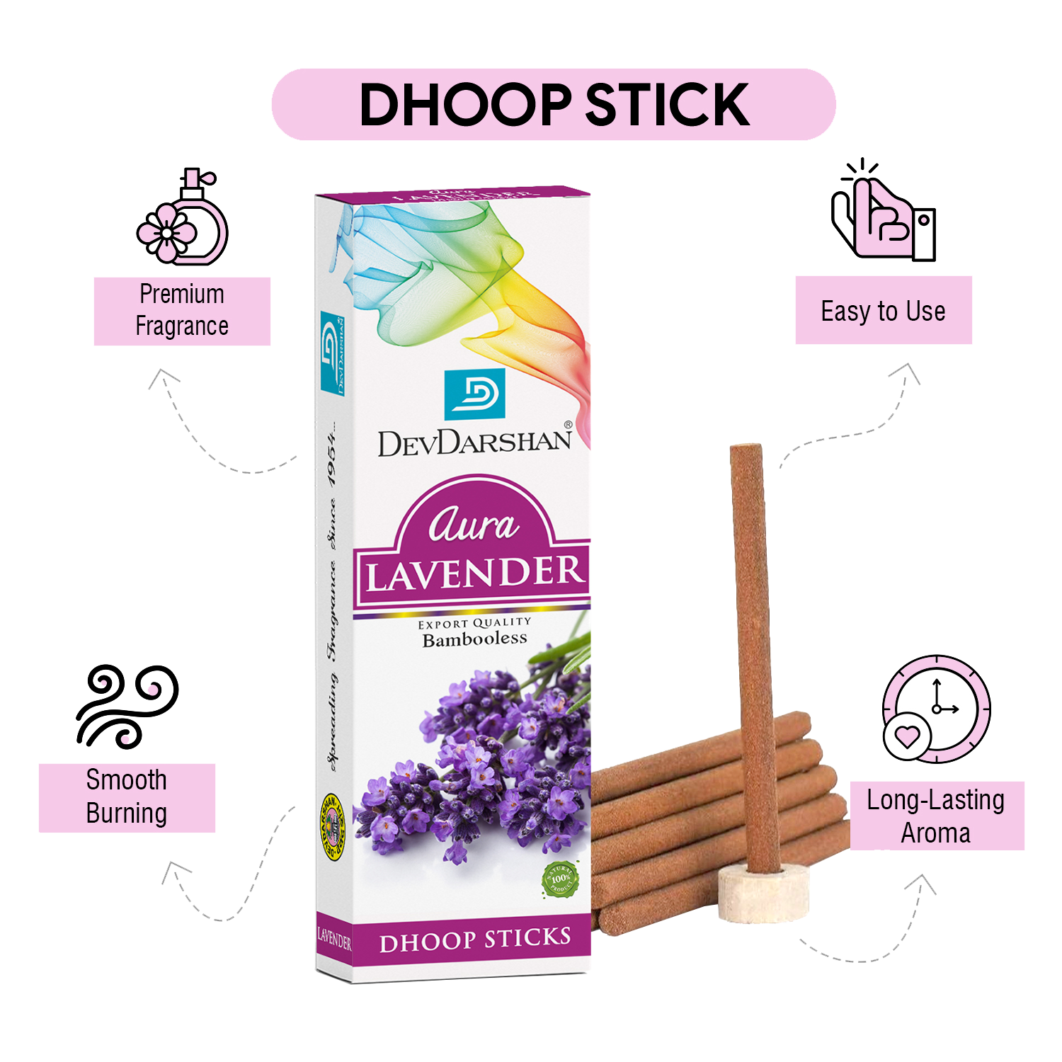 Aura Dry Dhoop Sticks Lavender