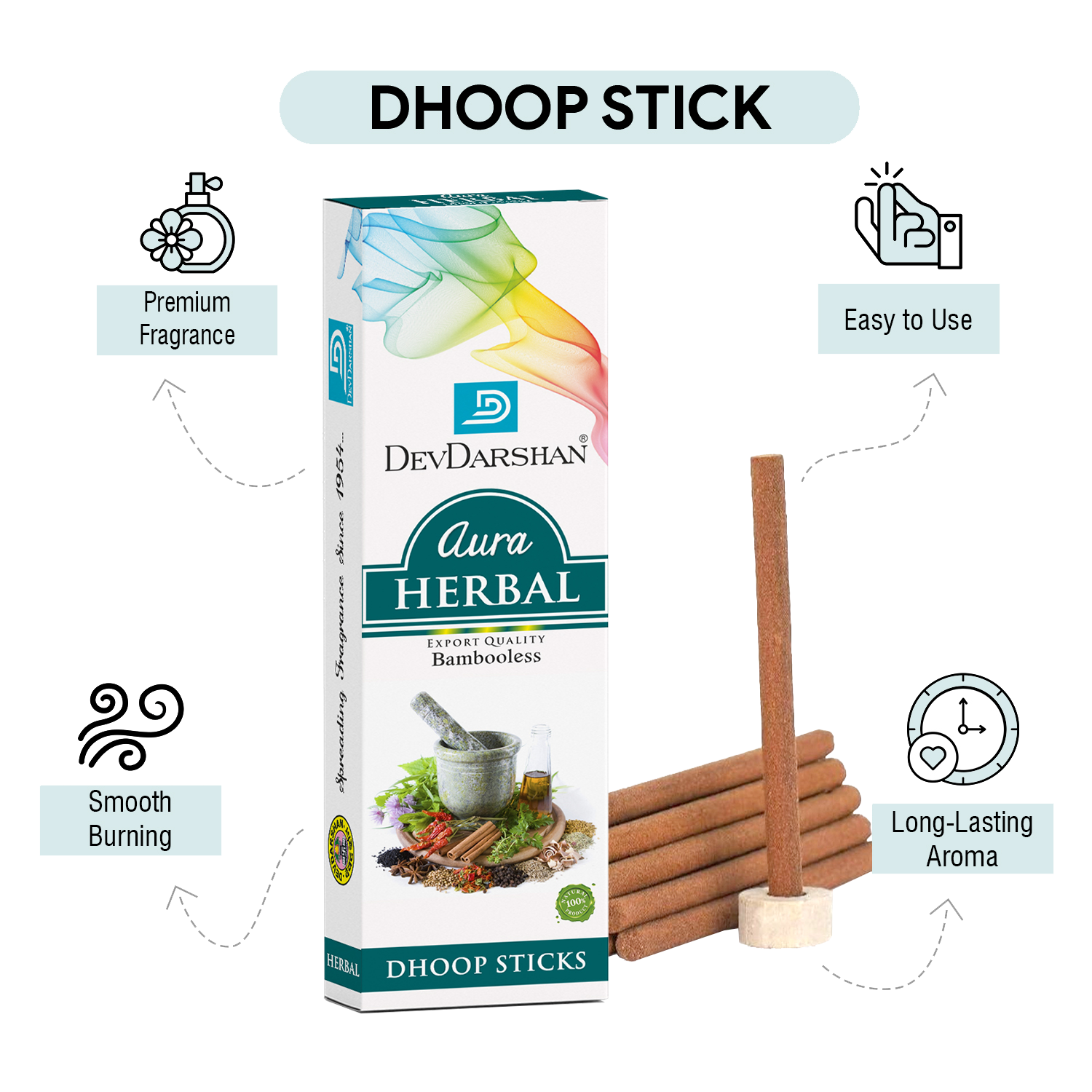 Aura Dry Dhoop Sticks Herbal