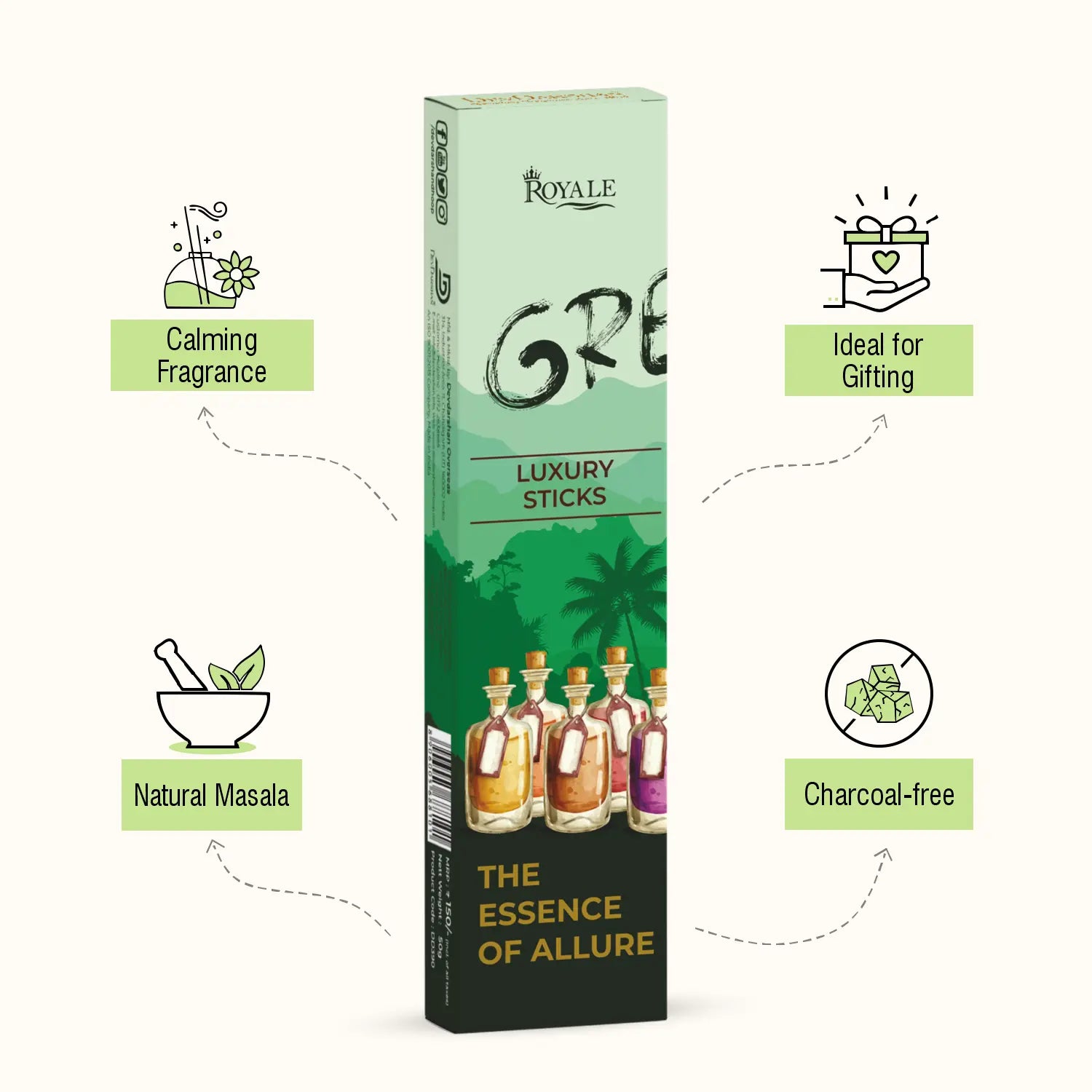 Green Wods Florian Royale Luxury Incense Sticsk (50g) 3
