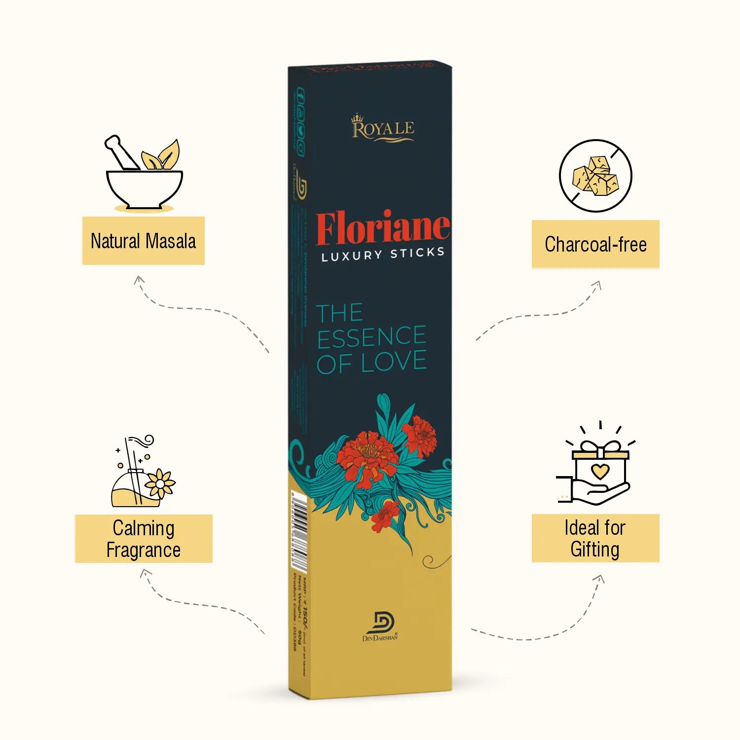 Florian Royale Luxury Incense Sticsk (50g) 3