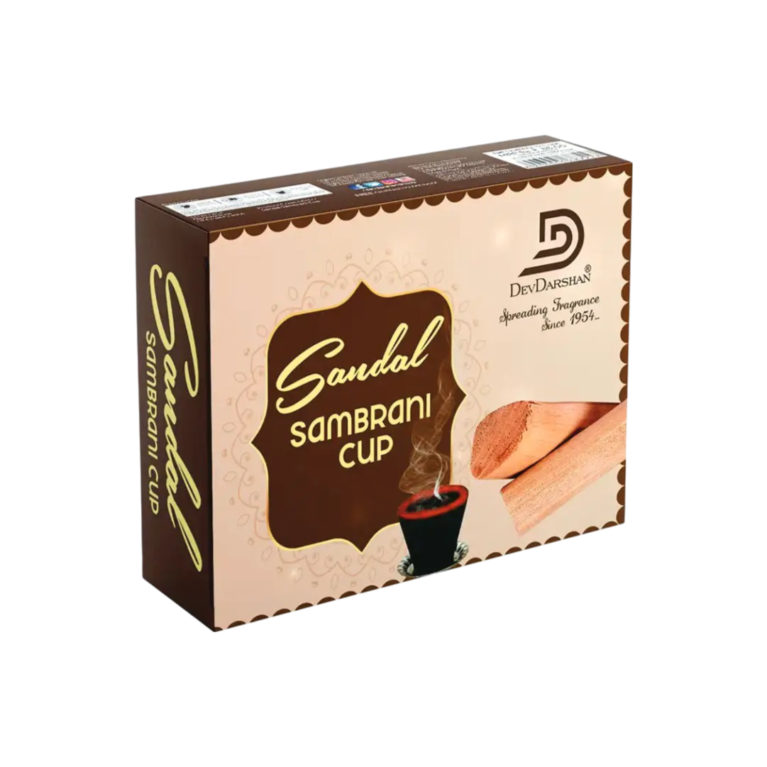 Sandal Sambrani Cups [Dhoop Cups] - Natural Fragrance