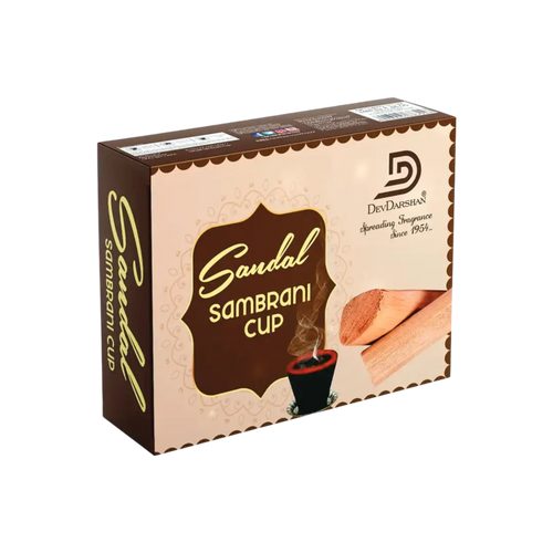 Sandal Sambrani Cups [Dhoop Cups] - Natural Fragrance