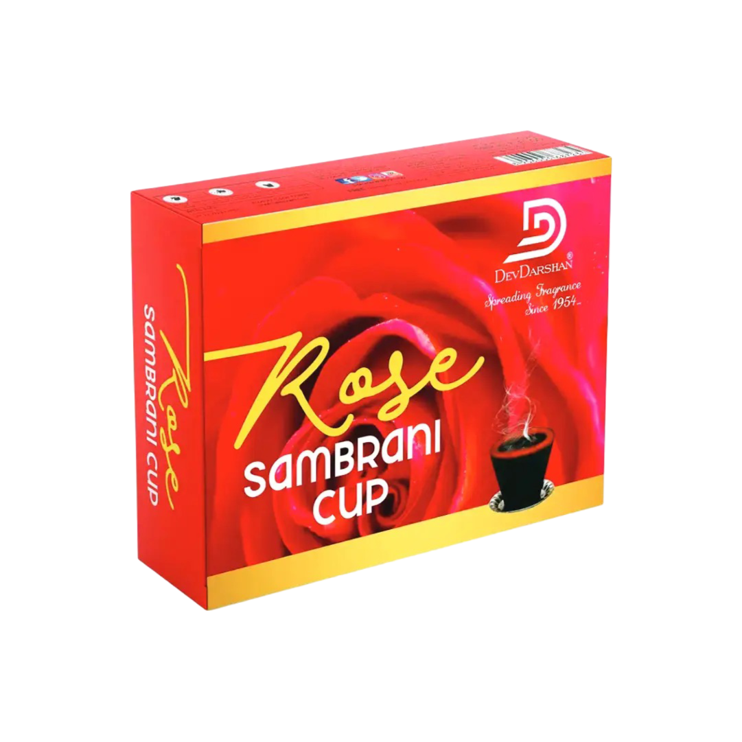 Buy Rose Sambrani Havan Cups (12pcs) - Premium Floral Bliss