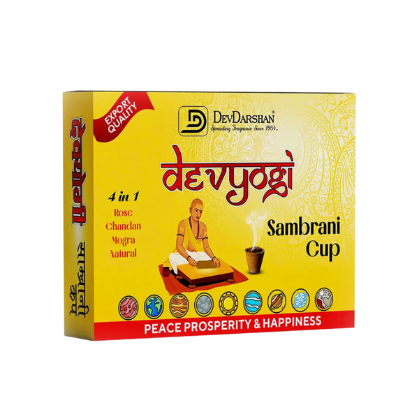Devyogi Mix Sambrani Havan Cups 4 in 1 (12 Cups)