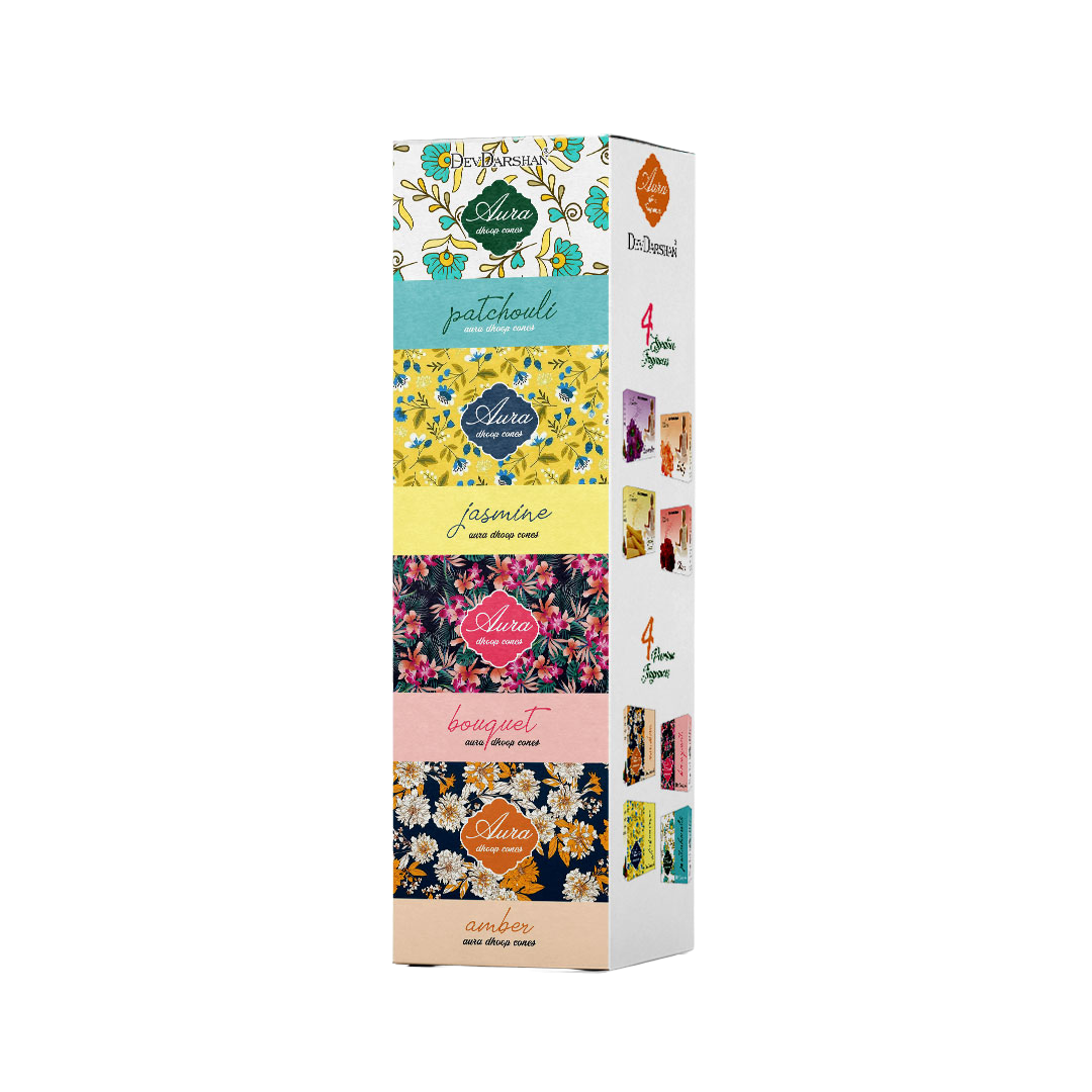 Aura Dhoop Cones Premium Mix Pack