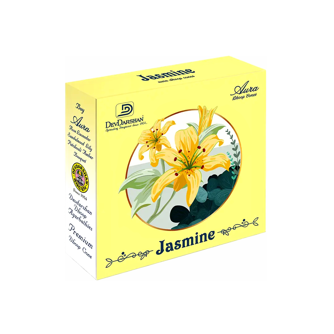 Buy Aura Jasmine Dhoop Cones - Floral & Soothing Scent