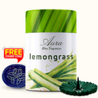 Aura Lemongrass Dhoop Cone Tube Pack (150g)