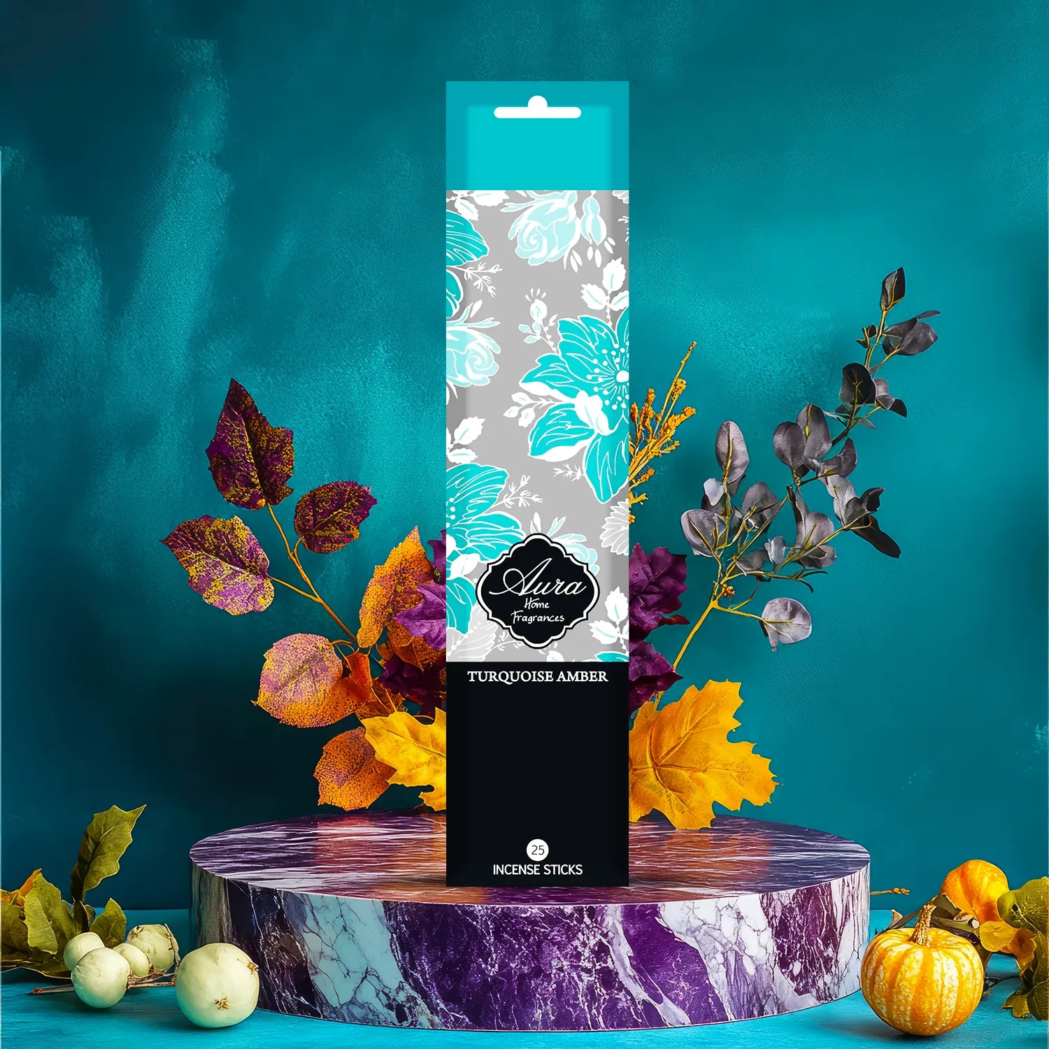 Turquoise Amber Aura Incense Sleeve Pack (25 Sticks) 4