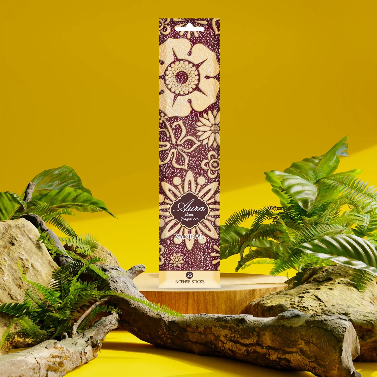 Sandal Aura Incense Sleeve Pack (25 Sticks) 4